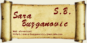 Sara Buzganović vizit kartica